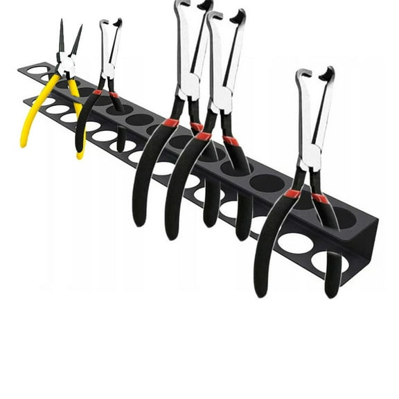 28 Holes Pliers Holder Wall Mount Tool Organizers Hammer Rack Wrench Storage Tool Holder Storage Holder for Plier Hand Tool Fangkenuo