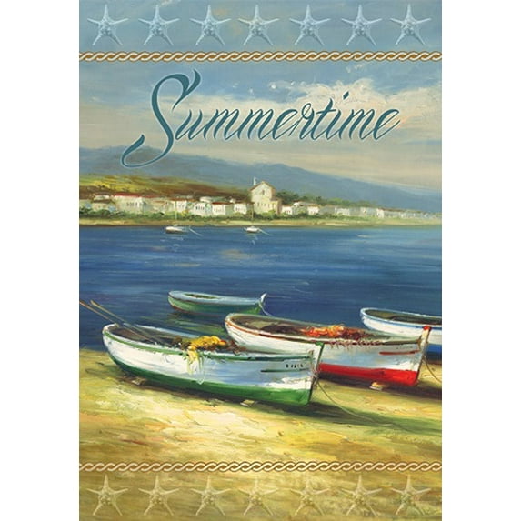 Premier House Size Flag - Summertime Boats