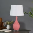 thumbnail image 1 of 28 In. Telli Pebble Mid Century Modern Resin Table Lamp Pink, 1 of 5
