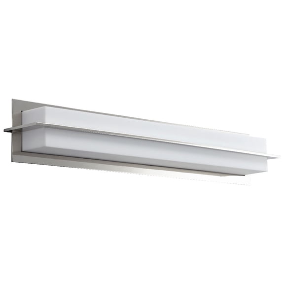 Metri1 - Light Polished Nickel Contemporary / Modern - LED Glass And Steel Wall Sconce