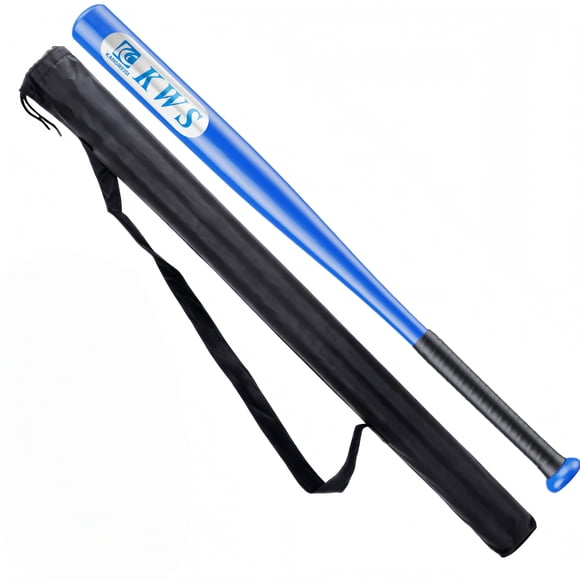 28-Inch Carbon Steel Training Bat, 2.2 lbs Overload Hitting Bat, Solid Construction, Anti-Slip Pro-Grip Handle, Long-Lasting for Intense Outdoor Baseball Practice, Blue
