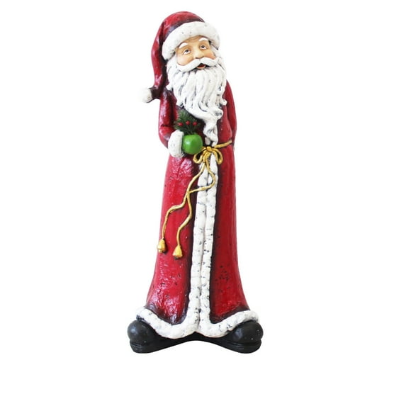 28 Inch Christmas Tall Skinny Santa Statuary