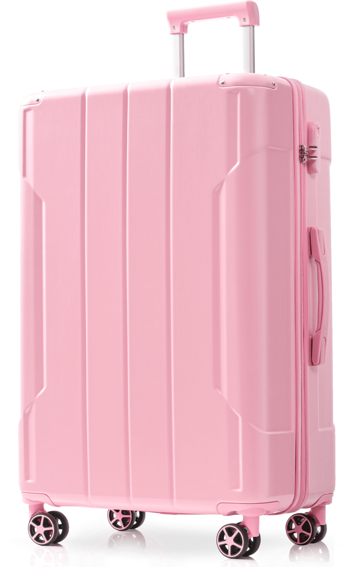 28 Inch Expandable ABS Hardshell Checked Luggage, Double Spinner Wheels, TSA Combination Lock, 3-Level Telescopic Handle