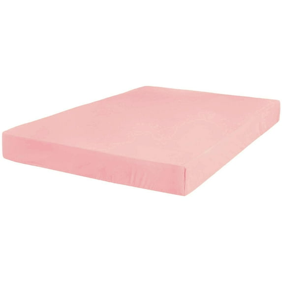 28 Inch Extra Deep Fitted Sheet/Bottom Sheet (Expanded Queen, Solid Light Pink) - 1800 Series Brushed Microfiber - Deep Pocket Fitted Sheet by The Great American Store