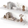 28 Inch Floating Wall Shelves Set of 2, Wall Mounted Storage and ...
