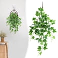 thumbnail image 1 of 28 Inch Green Plant Hanging Ornament G – Miyuadkai Artificial Hanging Vines Trailing & Red Maple Leaves, Greenery for Wall, Home & Balcony Decor (Multiple Styles), 1 of 9
