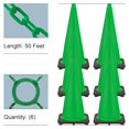 thumbnail image 1 of 28 Inch Green Traffic Cone and Chain Kit (6 Pk), 1 of 9