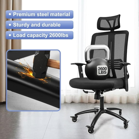 28 Inch Heavy Duty Office Gaming Chair Metal Base Replacement Part with ...