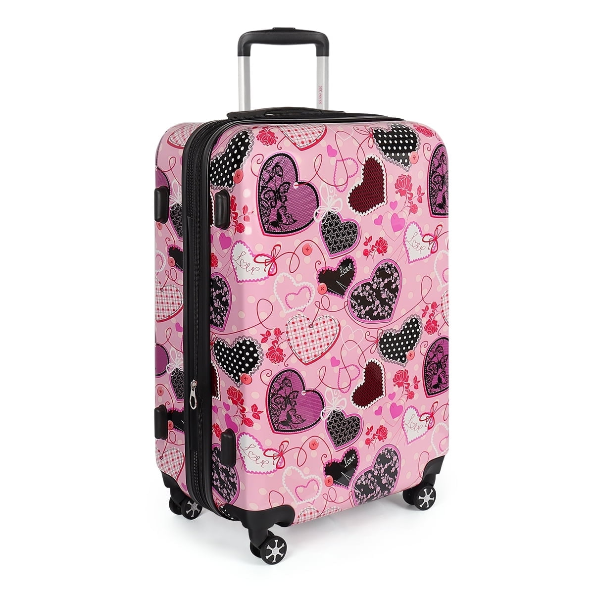 28 Inch Large Checked Luggage Expandable Suitcase with Spinner Wheels & TSA Lock Lightweight Durable PC Hardshell Rolling Suitcase,0028#11