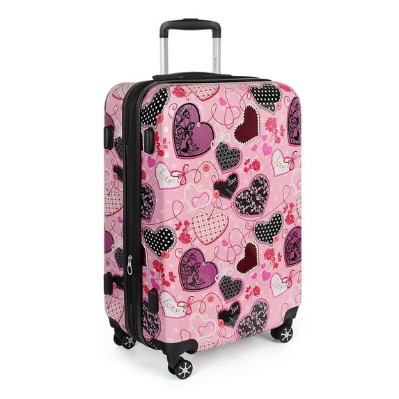 28 Inch Large Checked Luggage Expandable Suitcase with Spinner Wheels & TSA Lock Lightweight Durable PC Hardshell Rolling Suitcase,0028#11