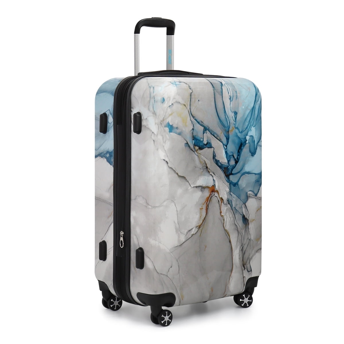 28 Inch Large Checked Luggage Expandable Suitcase with Spinner Wheels & TSA Lock Lightweight Durable PC Hardshell Rolling Suitcase,0028#19