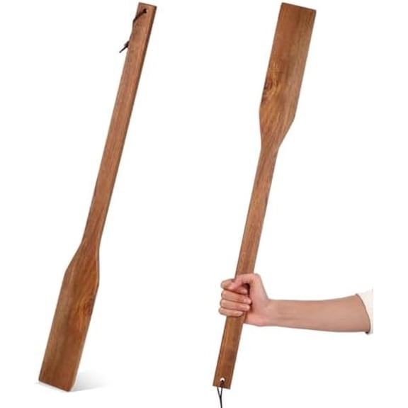 28 Inch Long Wooden Paddle for Cooking Acacia Flat Wooden Spatula Crawfish Paddle Stir Mixing Seafood Boil Pot Cooking Spatula for Crawfish Boil Pot Seafood Camping Restaurants$$