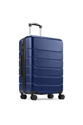 28 Inch Luggage with TSA Lock, Hard Shell Suitcase with Spinner Wheels, Expandable Luggage, Blue