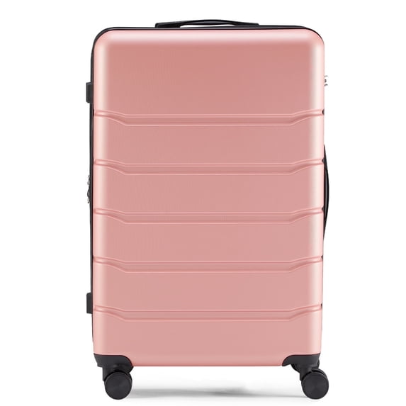 Aidoly 28 Inch Luggage with TSA Lock, Hard Shell Suitcase with Spinner Wheels, Expandable Luggage, Pink