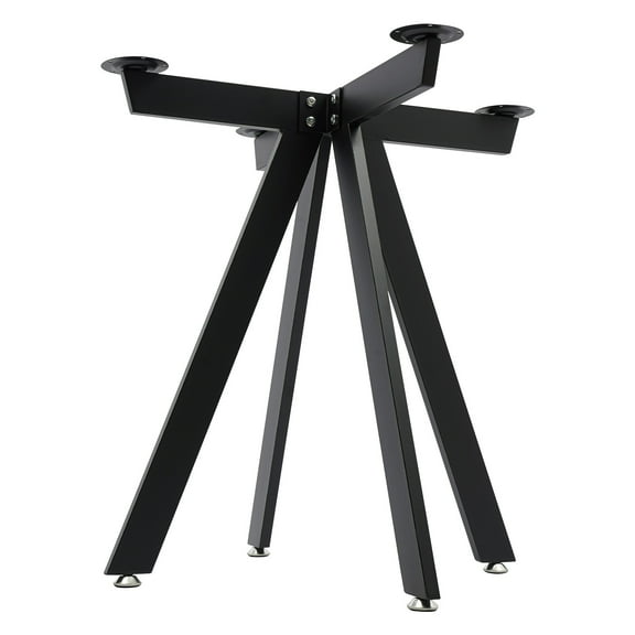 28 Inch Metal Table Legs Iron Dining Table Base for Round Tabletops Heavy Duty Coffee Table Legs with Suction Cups for Glass Marble Wooden Tabletops 220lbs