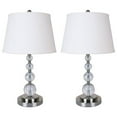 thumbnail image 1 of 28 Inch Modern Orb Accent Base Table Lamp, Set of 2, White- Saltoro Sherpi, 1 of 5