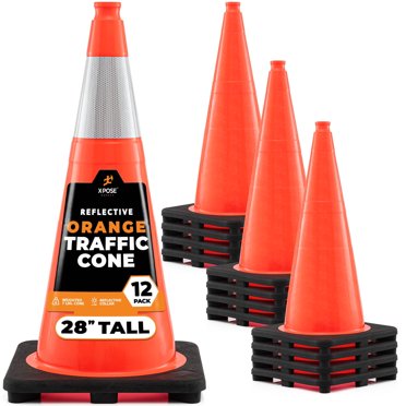6 Inch Orange Traffic Cone - Lightweight PVC Safety Cone For Sports & Indoor Hazard Marking