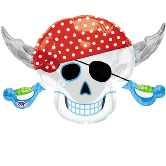 28 Inch Pirate Skull Balloon