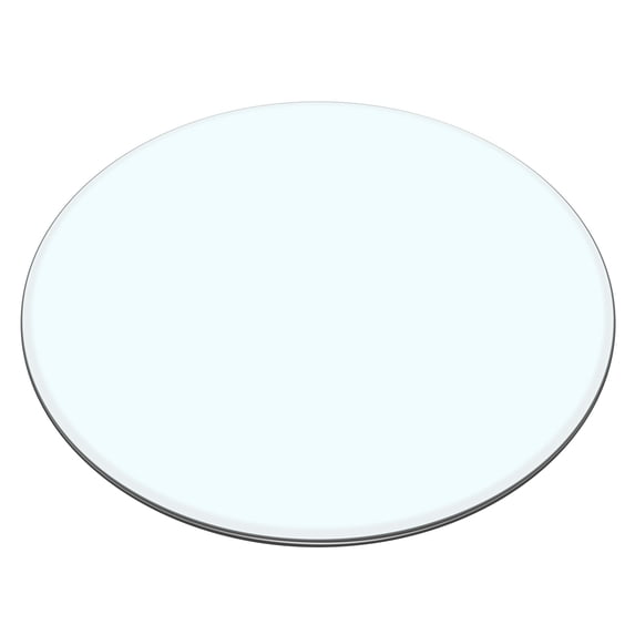 28 Inch Round Glass Dining Table Top,Circle Tempered Glass Kitchen Table Top with 4-6 Rubber Anti-Slip Ring,0.35'' Clear Circular Dining Table Top, for Dining,Restaurant Table and Lazy Susan
