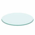 thumbnail image 1 of 28 Inch Round Tempered Glass Table Top Clear Glass 1/2" Inch Thick Beveled Polished Edge, 1 of 7