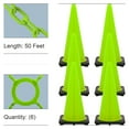 thumbnail image 1 of 28 Inch Safety Green Traffic Cone and Chain Kit (6 Pk), 1 of 9