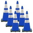 thumbnail image 1 of 28 Inch Traffic Blue Reflective Traffic Cones (6 Pk), 1 of 9