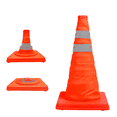 thumbnail image 1 of 28 Inch Traffic Safety Cones with Reflective Collar for Road Safety,Orange, 1 of 4