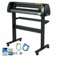 thumbnail image 1 of 28 Inch Vinyl Cutter Machine, Paper Feed Plotter Bundle w/SignMaster Software & 3 Blades - Adjustable Force/Speed, LCD Display, USB/Serial, Sign Making for Crafts, 1 of 7