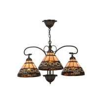 28 Inch Wide ilona 3 lt Chandelier