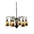 thumbnail image 1 of 28 Inch Wide pine barons 6 lt Chandelier, 1 of 2