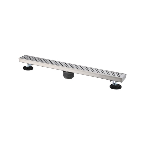 28 Inches Shower Drain, Included Hair Strainer and Leveling Feet