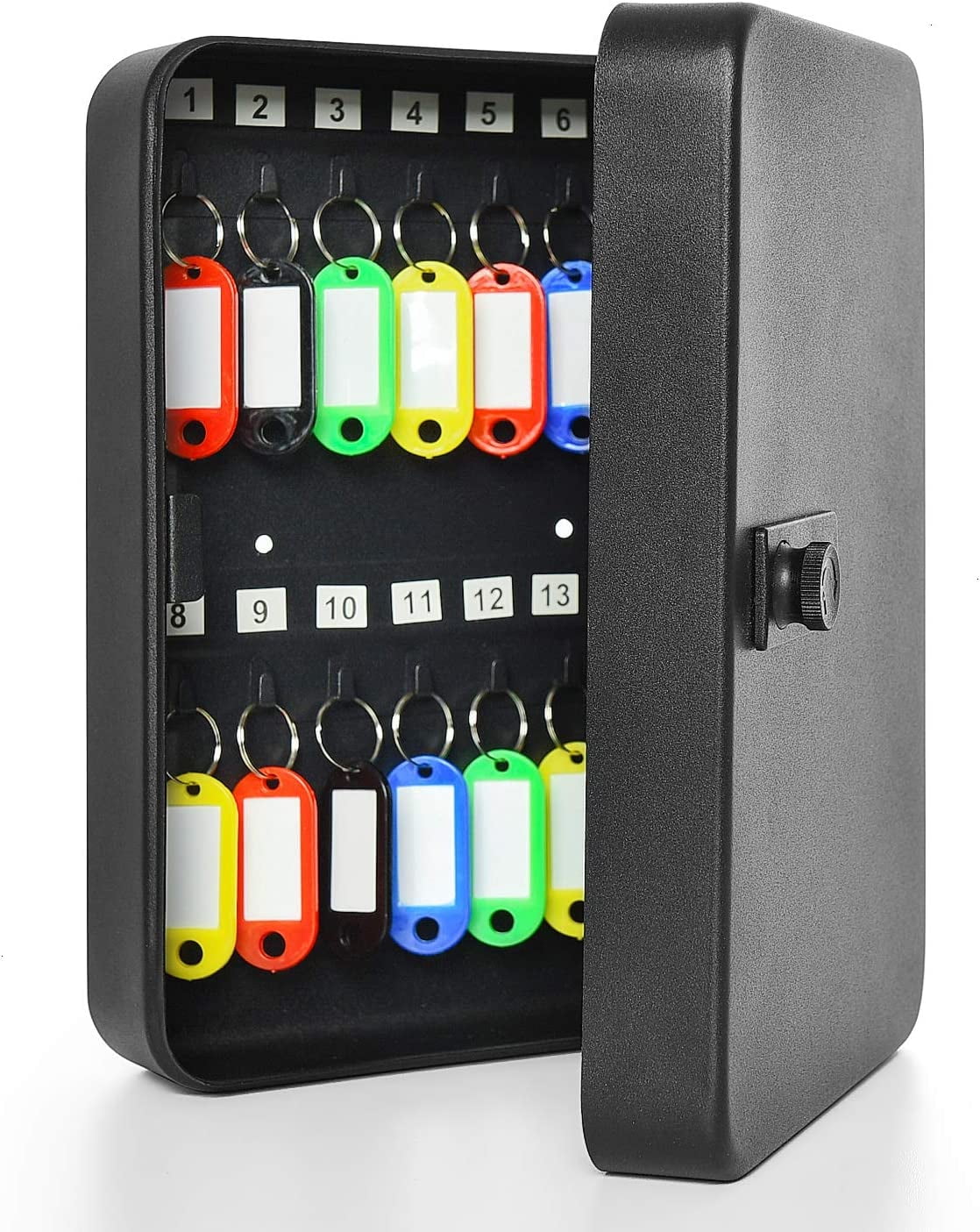 28 Key Cabinet Steel Security Lock Box with Combination Lock, Locking ...