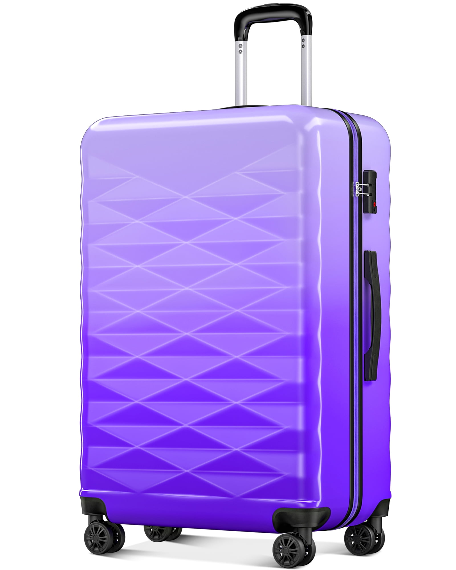 Large checked suitcase sale
