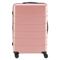24" Lightweight Hardside Luggage with Spinner Wheels and TSA Lock, Expandable Space, Pink