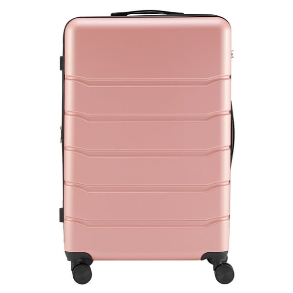 24" Lightweight Hardside Luggage with Spinner Wheels and TSA Lock, Expandable Space, Pink