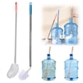 thumbnail image 1 of 28" Long Bucket Brush, 3 & 5 Gallon Bottle Cleaner Brush, Nylon Bristles and Stainless Steel Handle Bendable Replaceable Brush Head Bottle Cleaning Brush Grey 1Pcs, 1 of 5