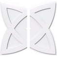 thumbnail image 1 of 28"OD x 1"ID x 10 1/2"C x 1"P Cosmo Architectural Grade PVC Contemporary Ceiling Medallion, Two Piece, 1 of 11