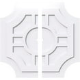 thumbnail image 1 of 28"OD x 1"ID x 9 1/4"C x 1"P Haus Architectural Grade PVC Contemporary Ceiling Medallion, Two Piece, 1 of 11