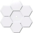 thumbnail image 1 of 28"OD x 1"ID x 9 3/4"C x 1"P Daisy Architectural Grade PVC Contemporary Ceiling Medallion, 1 of 11