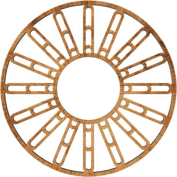 28"OD x 10 1/8"ID x 3/4"P Hale Architectural Grade PVC Pierced Ceiling Medallion, Antiqued Copper