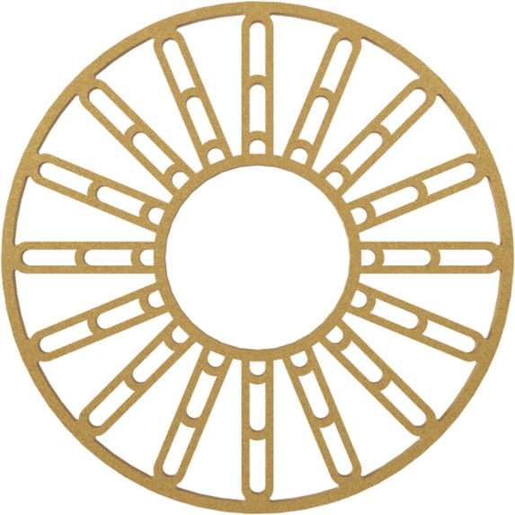 28"OD x 10 1/8"ID x 3/4"P Hale Architectural Grade PVC Pierced Ceiling Medallion, Gold