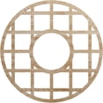 thumbnail image 1 of 28"OD x 10 1/8"ID x 3/8"T O'Neal Wood Fretwork Pierced Ceiling Medallion, Red Oak, 1 of 3