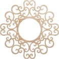 thumbnail image 1 of 28"OD x 10 3/4"ID x 1/4"T Reims Wood Fretwork Pierced Ceiling Medallion, Alder, 1 of 3