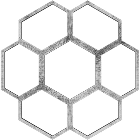 28"OD x 12"ID x 3/4"P Florin Architectural Grade PVC Pierced Ceiling Medallion, Antiqued Silver