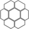 thumbnail image 1 of 28"OD x 12"ID x 3/4"P Florin Architectural Grade PVC Pierced Ceiling Medallion, Nickel, 1 of 6