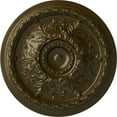 thumbnail image 1 of 28"OD x 2 3/4"P Stockport Ceiling Medallion (Fits Canopies up to 6 1/4"), Hand-Painted Brass, 1 of 6