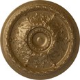 thumbnail image 1 of 28"OD x 2 3/4"P Stockport Ceiling Medallion (Fits Canopies up to 6 1/4"), Hand-Painted Pale Gold, 1 of 6