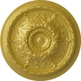 thumbnail image 1 of 28"OD x 2 3/4"P Stockport Ceiling Medallion (Fits Canopies up to 6 1/4"), Hand-Painted Rich Gold, 1 of 6