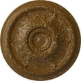thumbnail image 1 of 28"OD x 2 3/4"P Stockport Ceiling Medallion (Fits Canopies up to 6 1/4"), Hand-Painted Smokey Topaz Crackle, 1 of 6