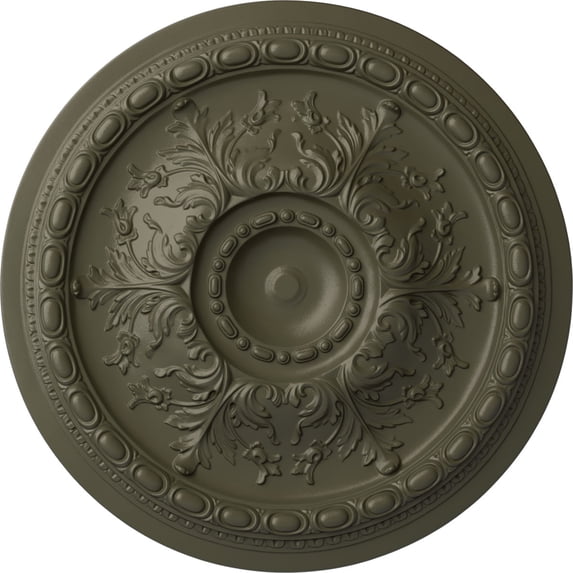 28"OD x 2 3/4"P Stockport Ceiling Medallion (Fits Canopies up to 6 1/4"), Hand-Painted Witch Hazel